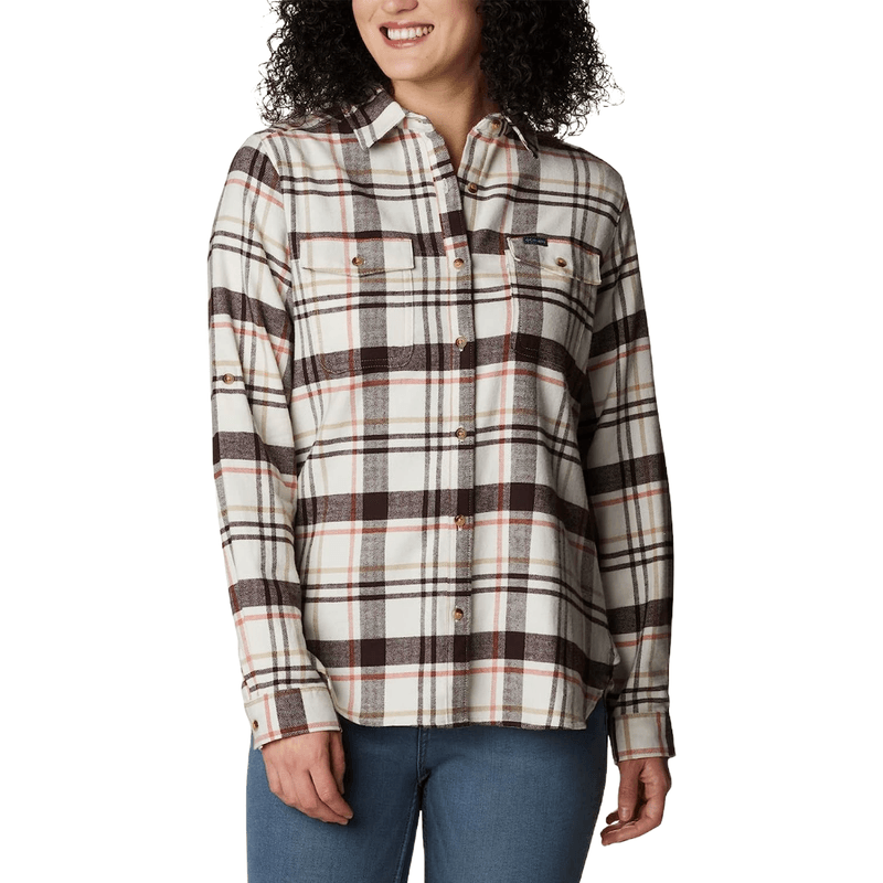 stretch plaid shirt womens