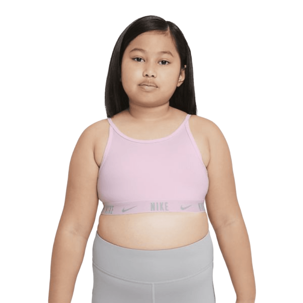 Nike Girl's Trophy Sports Bra Pink Salt/White LG (14-16 Big Kid) CU8250-603  
