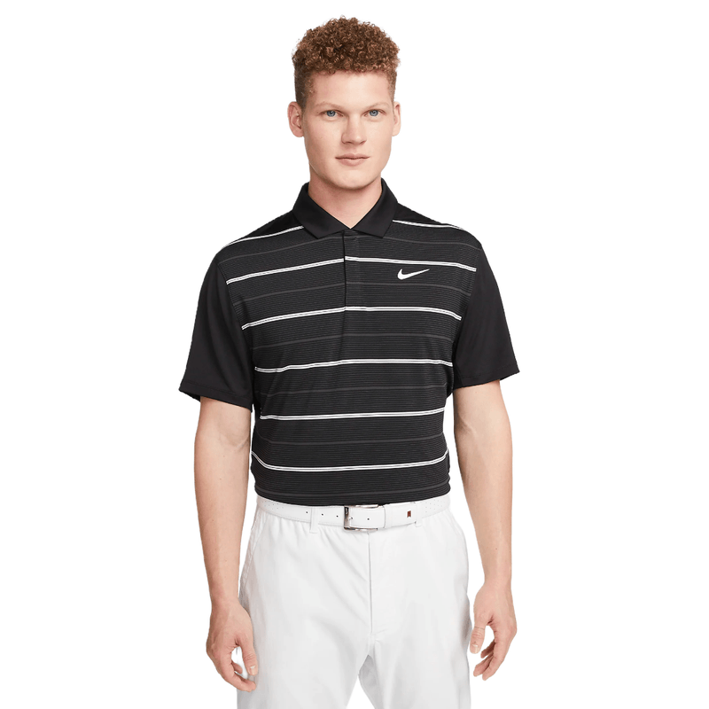 Nike men's striped hot sale dry golf polo