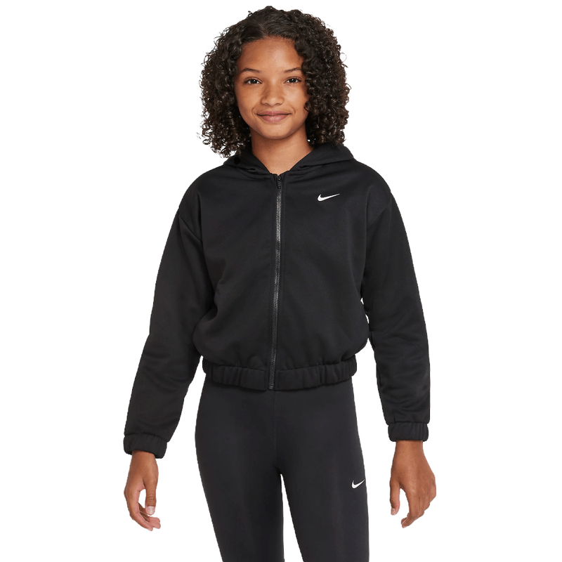 Girls black nike hoodie hot sale