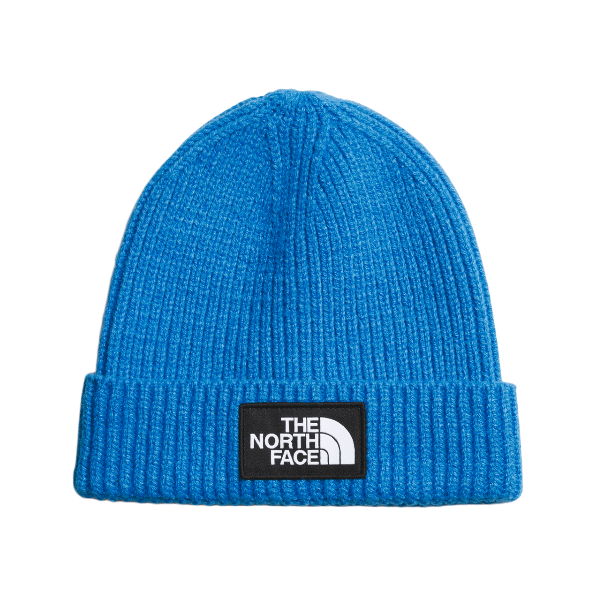 North Face TNF Logo Box Cuffed Bonnet - Bleu Marine TNF