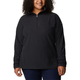 Columbia Glacial IV Print Half-Zip Pullover - Women's Plus - Black Quilt Pat.jpg