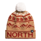 The North Face Ski Tuke Beanie - Youth - Almond Butter / Cardinal Red.jpg