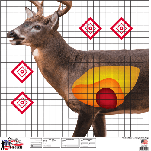 Pro-Shot American Whitetail 25"x 25" Sight-In Target (5 Pack)
