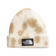 NORTHF-TIE-DYE-LOGO-BOX-BEANIE---Gardenia-White