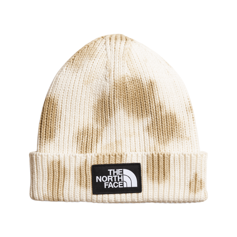 NORTHF-TIE-DYE-LOGO-BOX-BEANIE---Gardenia-White