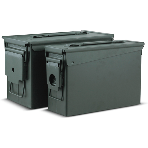 Focus on Tools Metal Ammo Cans (2 Pack)