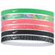 Nike Athletic Printed Headband - 6 Pack - Women's - Electric Algae / Green Strike / Coral Chalk.jpg