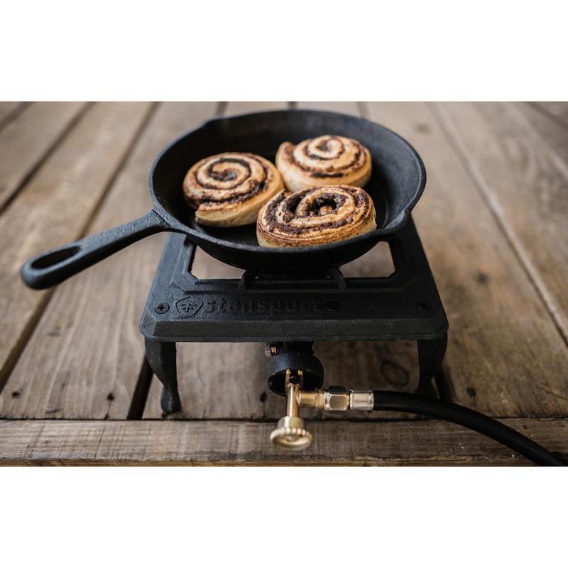 Pre-Seasoned Cast Iron Griddle with Reversible Cooking Surface - Stansport