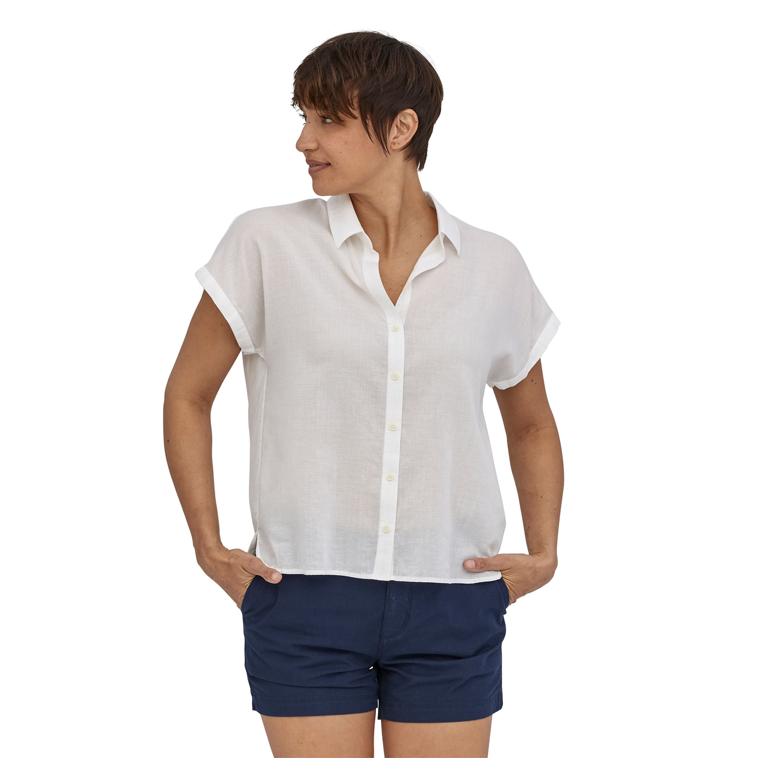 Patagonia Lightweight A/C Shirt Women's (Fresh Breeze: Antique Pink)