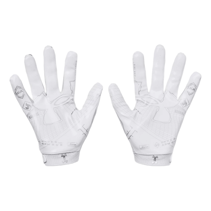 Under armour shop football gloves white