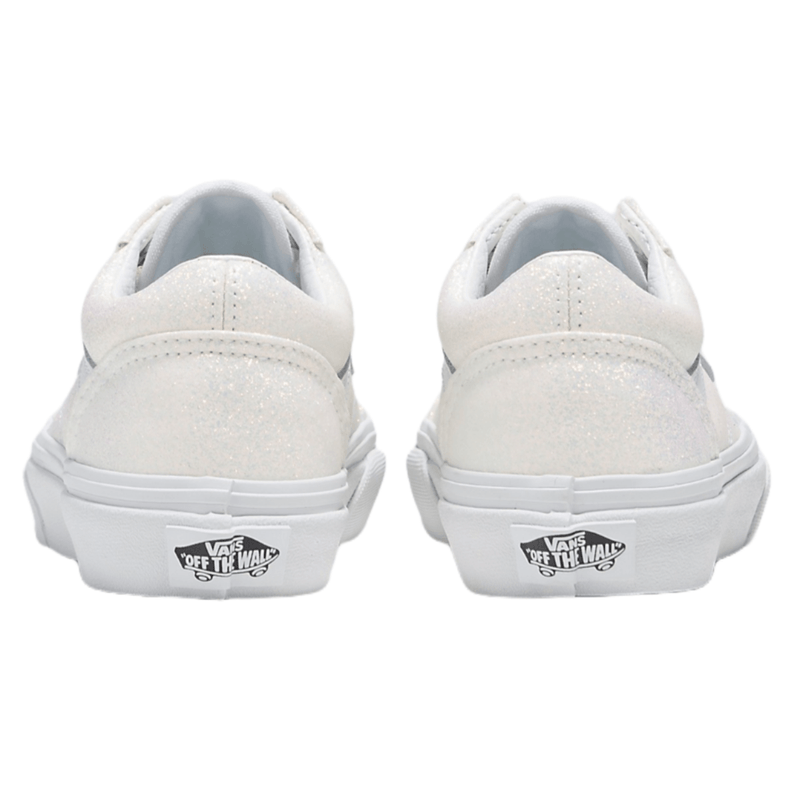 Youth white clearance slip on vans