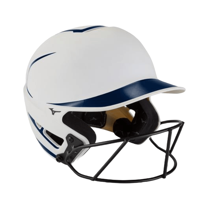 Mizuno Mizuno Youth F6 2-tone Fastpitch Softball Batting Helmet - White / Navy.jpg