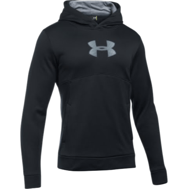 Ua storm big clearance logo hoodie