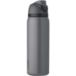 Owala FreeSip Water Bottle Stainless Steel, 32 Oz., Very Dark Black 