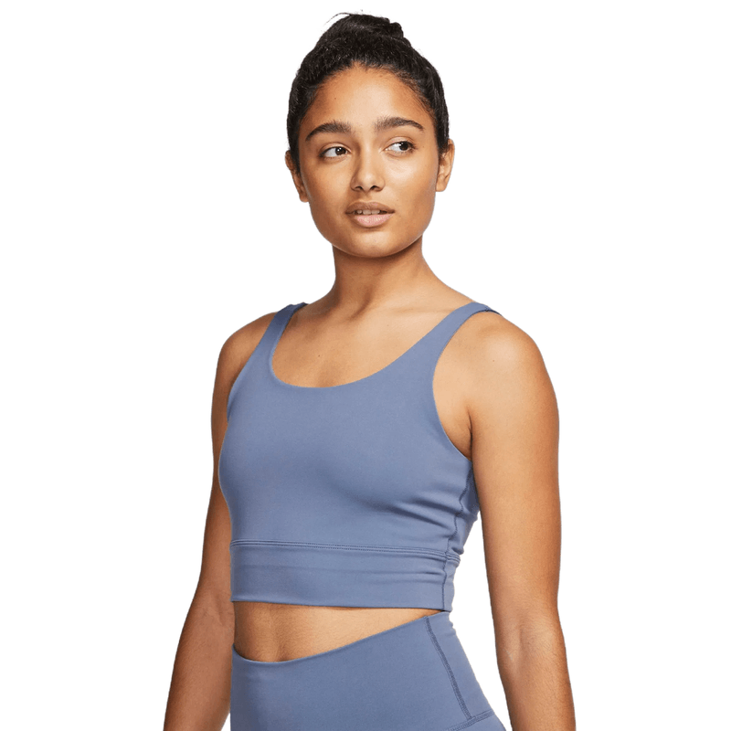 Nike, Yoga Luxe Infinalon Crop Top singlet dame, root, Grå