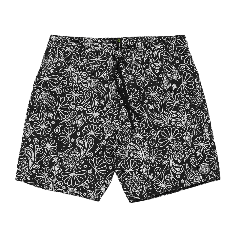 Volcom Center Print Elastic Waist Trunk - Bobwards.com