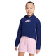 Nike Sportswear Club Fleece Hoodie - Girls' - Blue Void.jpg