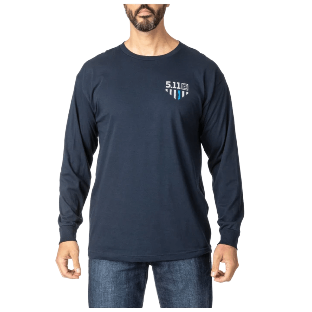 5.11 Tactical Peacemakers Long Sleeve Tee Shirt - Men's - Navy.jpg
