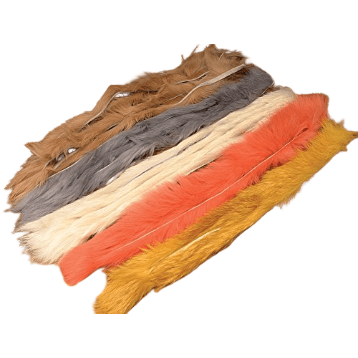 Hareline Dubbin Rabbit Strip - Yellow One Size