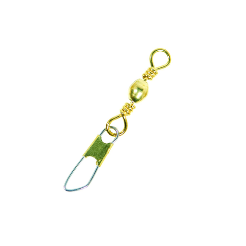 Eagle Claw Fishing Barrel Swivel with Safety Snap