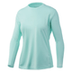 Huk Icon X Solid Long Sleeve Shirt - Women's - Beach Glass.jpg