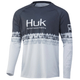 Huk Salt Stripe Pursuit Long Sleeve Shirt - Men's - Volcanic Ash.jpg