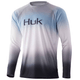 Huk Flare Fade Pursuit Long Sleeve Shirt - Men's - Overcast Grey.jpg
