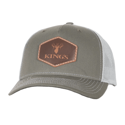 King's Camo Trucker Leather Patch Hat