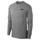 Nike Sportswear Long-Sleeve T-Shirt - Men's - Dark Grey Heather / Black.jpg