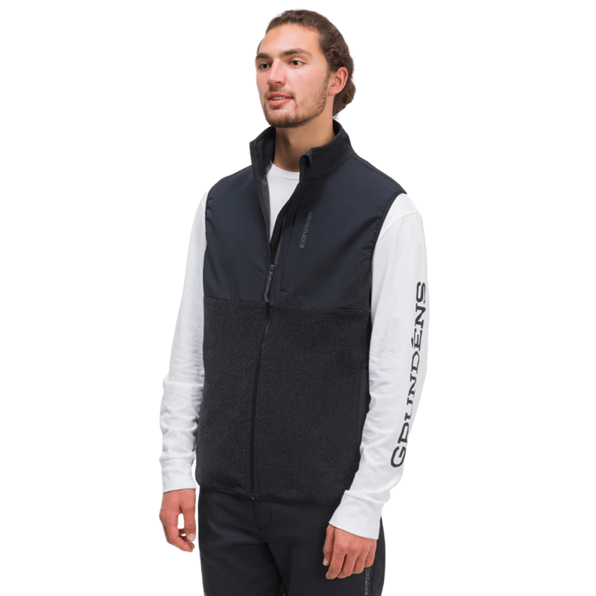 Grundens Bering Fleece Pro Vest Anchor/Black / XL