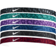 Nike Athletic Printed Headband - Women's (6 Pack) - Black / Geode Teal / White.jpg