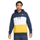 Nike Club Fleece Hoodie - Men's - Midnight Navy / White / Vivid sulfur / White.jpg