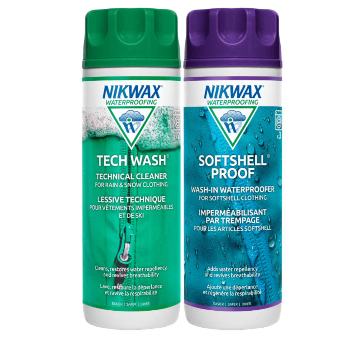 Nikwax Tech Wash/Softshell Proof Twin Pack 2x300ml (Human)