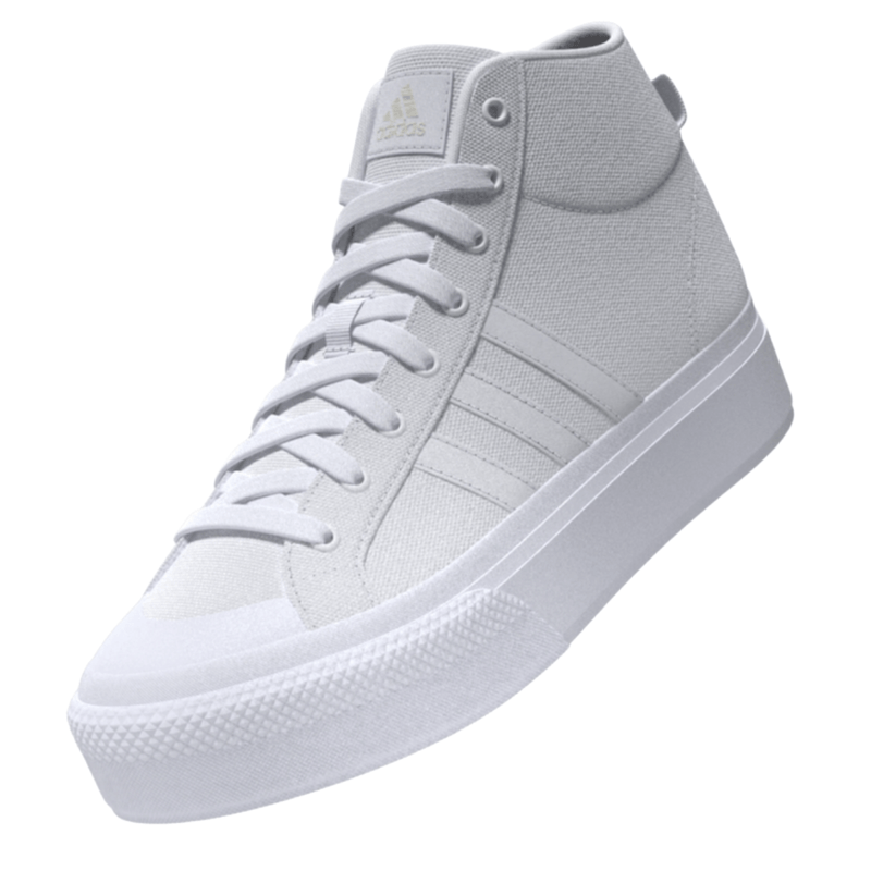  adidas Women's Bravada 2.0 Platform Sneaker, White/White/Chalk  White, 6.5