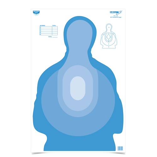 Birchwood Casey Eze-scorer™ 23 X 35 Bc Transitional Blue Target, 100 Targets