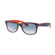 Ray-Ban New Wayfarer Sunglasses - Blue / Orange / Clear Gradient Blue.jpg