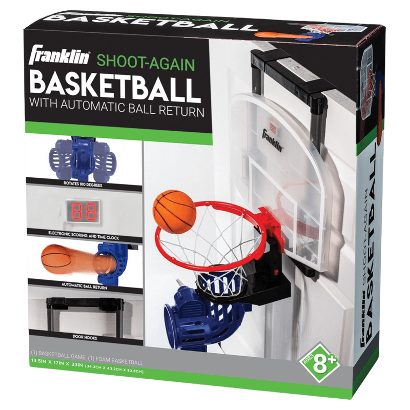 Franklin Sports Indoor Mini Basketball Hoop with Automatic Rebounder a –  Meubon