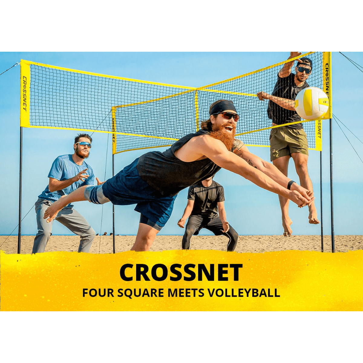 CROSSNET Four Square Volleyball Game - Bobwards.com