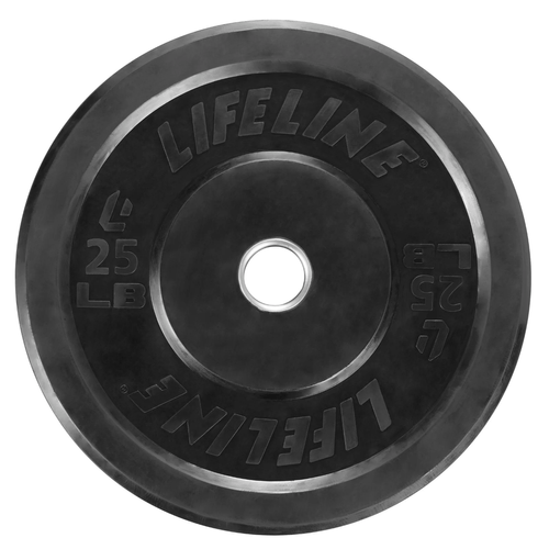 Lifeline Fitness Rubber Olympic Bumper Plate