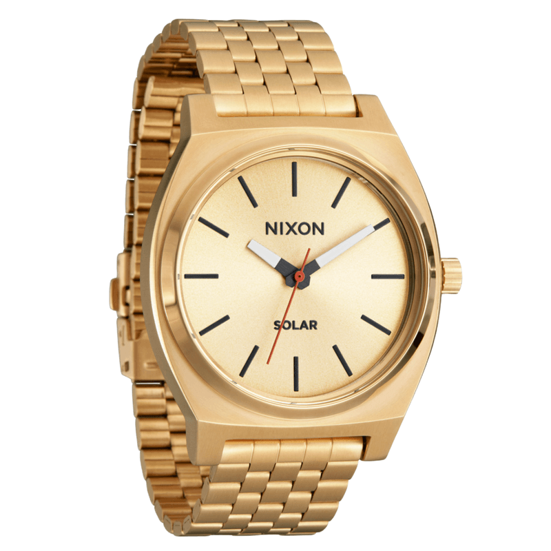 Nixon time sale teller gold watch