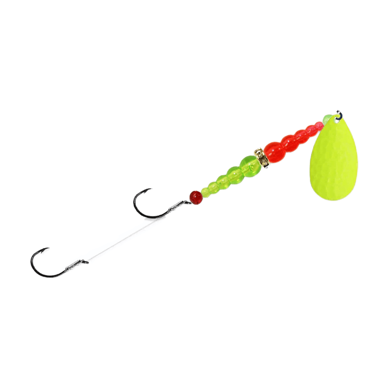 Macks Lure Double Whammy Chartreuse FLO Orange FLO Size 6