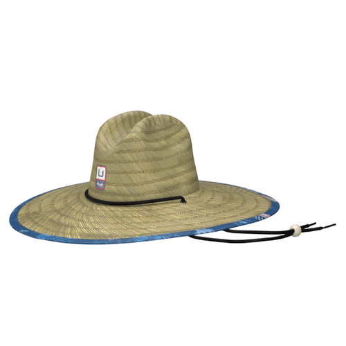Huk Fish And Flags Straw Hat