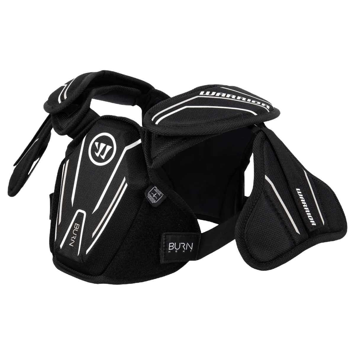 Warrior Youth Burn Next Lacrosse Shoulder Pad - Black