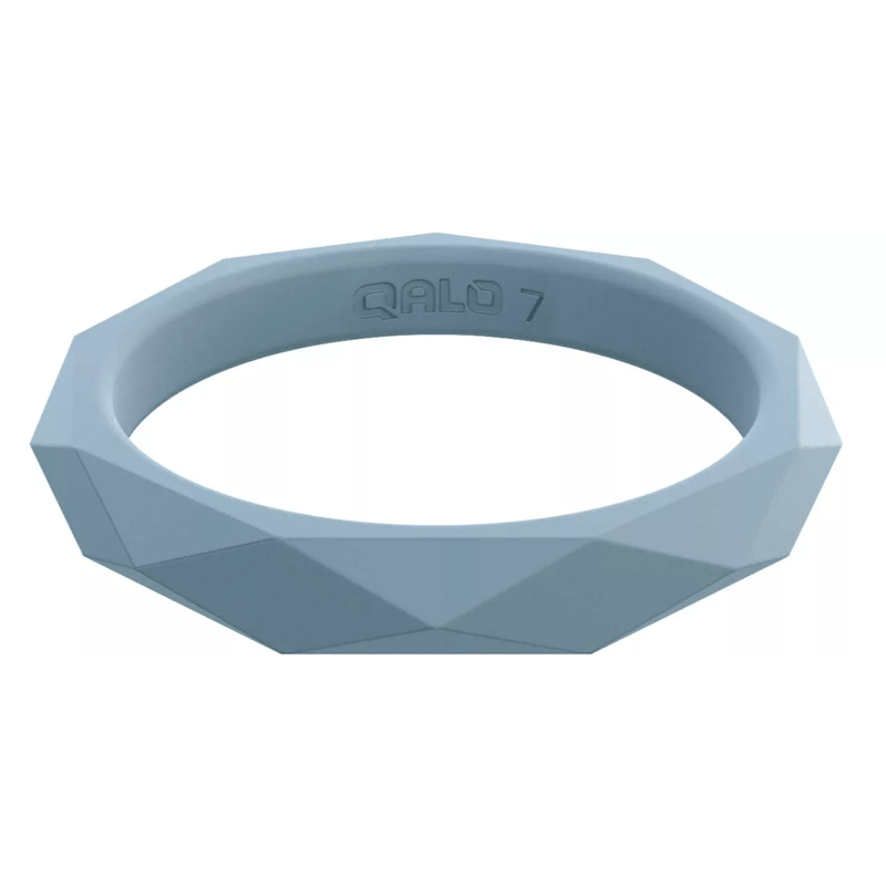 Qalo Stackable Silicone Ring Set Women's