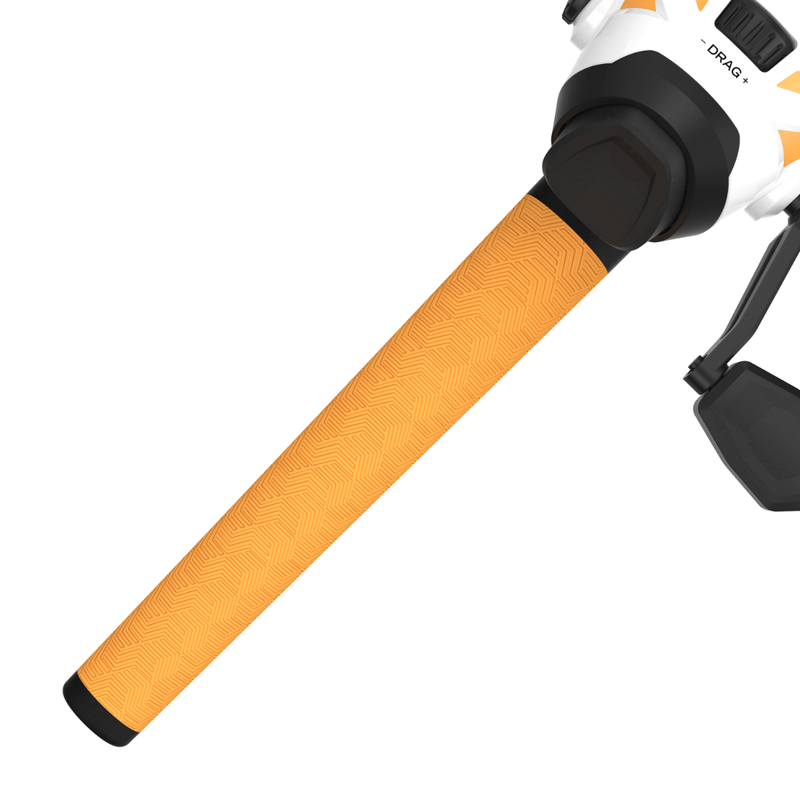 Zebco Roam Orange Spincast Reel and 2-Piece Fishing Rod Combo Size