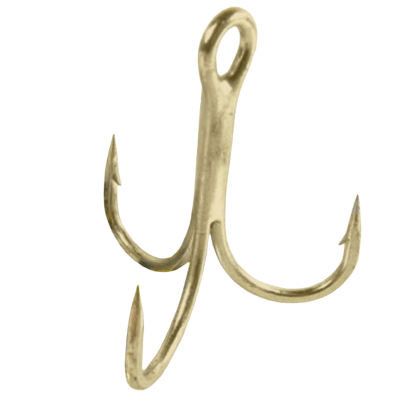 Gamakatsu Treble Hooks, Round Bend, Size: 1