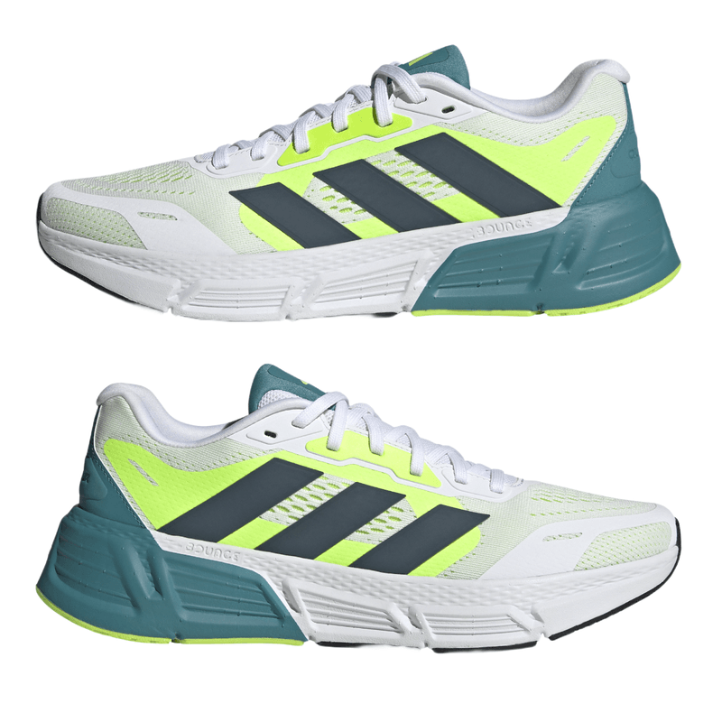 adidas Questar 2 Bounce Women's Running Shoes, Green/Lilac at John Lewis &  Partners