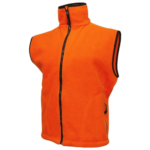 World Famous Sports Blaze Orange Fleece Vest