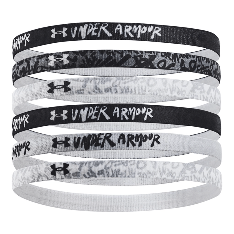 Under Armour Graphic Headband - Girls' (6 Pack) - Black / White / White.jpg